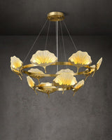 elegant-lotus-leaf-enamel-stained-glass-brass-chandelier-for-luxury-dining-and-living-spaces