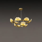 elegant-lotus-leaf-enamel-stained-glass-brass-chandelier-for-luxury-dining-and-living-spaces