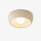 Modern Round Glass Flush Mount Ceiling Light Minimalist Louis Inspired Interior Lighting Fixture