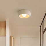 Modern Round Glass Flush Mount Ceiling Light Minimalist Louis Inspired Interior Lighting Fixture