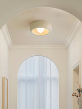 Modern Round Glass Flush Mount Ceiling Light Minimalist Louis Inspired Interior Lighting Fixture