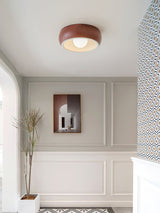 Modern Round Glass Flush Mount Ceiling Light Minimalist Louis Inspired Interior Lighting Fixture