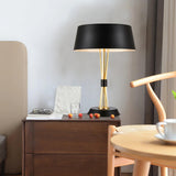 Modern Geometric Metal Task Lamp Lowrider Gold and Black Desk Lighting