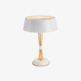 Modern Geometric Metal Task Lamp Lowrider Gold and Black Desk Lighting