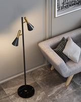 Modern Nordic Metal Floor Lamp with Marble Base and Adjustable Rotating Shade