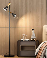Modern Nordic Metal Floor Lamp with Marble Base and Adjustable Rotating Shade