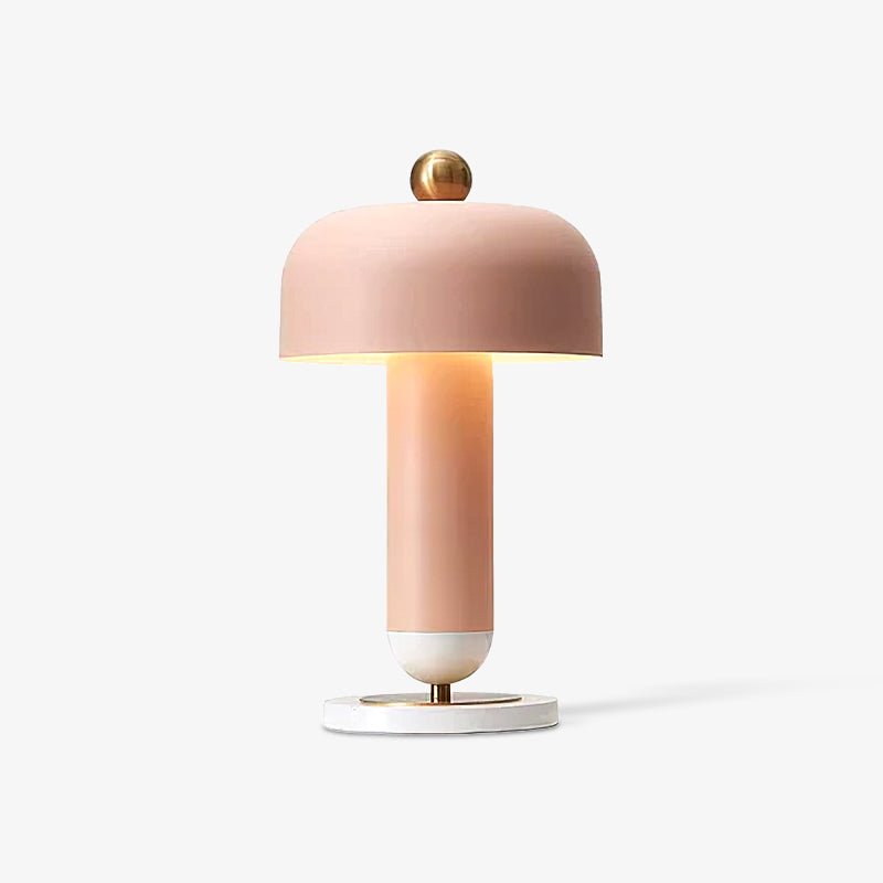 Modern Lulu Metal Bedside Table Lamp with Retro Aesthetic Design