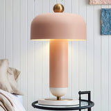 Modern Lulu Metal Bedside Table Lamp with Retro Aesthetic Design