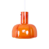 Modern Petal Glass Pendant Light Layered Floral Hanging Lamp for Living Room Dining Area