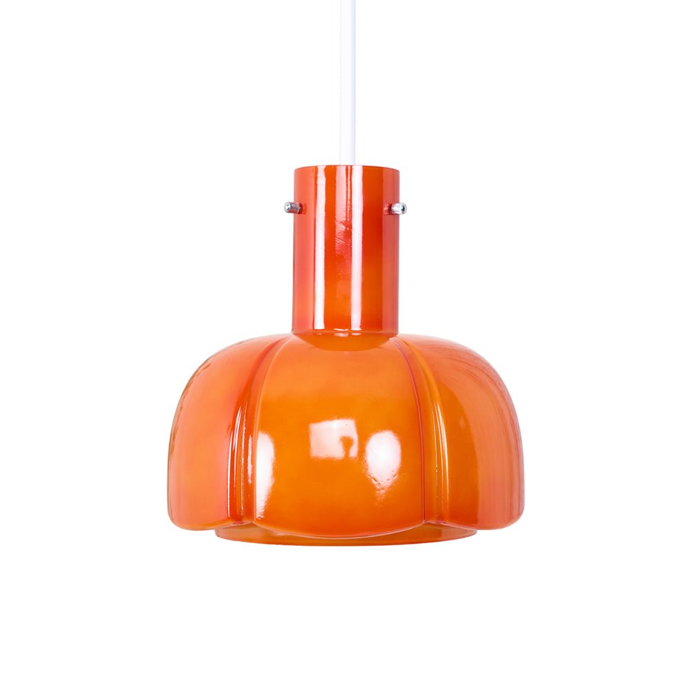 Modern Petal Glass Pendant Light Layered Floral Hanging Lamp for Living Room Dining Area