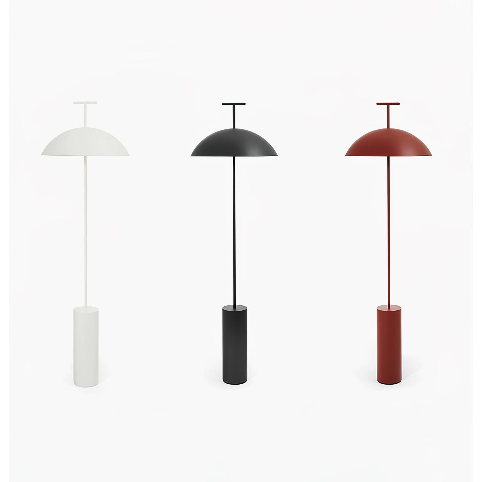 Monolith Dome Floor Lamp Minimalist Metal Standing Light for Living Room and Office