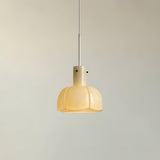 Modern Petal Glass Pendant Light Layered Floral Hanging Lamp for Living Room Dining Area