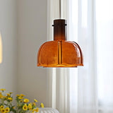 Modern Petal Glass Pendant Light Layered Floral Hanging Lamp for Living Room Dining Area