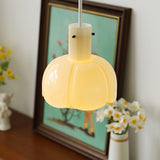 Modern Petal Glass Pendant Light Layered Floral Hanging Lamp for Living Room Dining Area