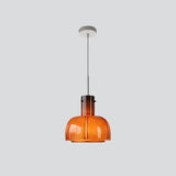 Modern Petal Glass Pendant Light Layered Floral Hanging Lamp for Living Room Dining Area