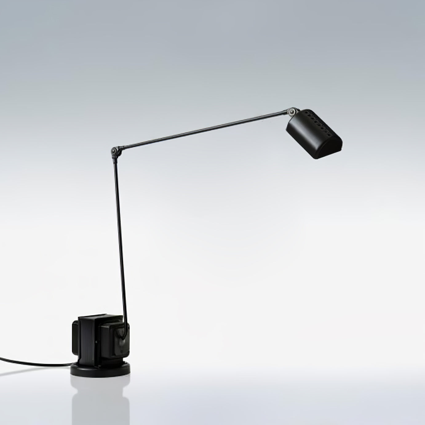 Dynamo Minimalist Adjustable LED Table Lamp Rotating Metal Desk Light for Modern Bedroom Office