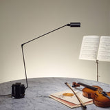 Dynamo Minimalist Adjustable LED Table Lamp Rotating Metal Desk Light for Modern Bedroom Office