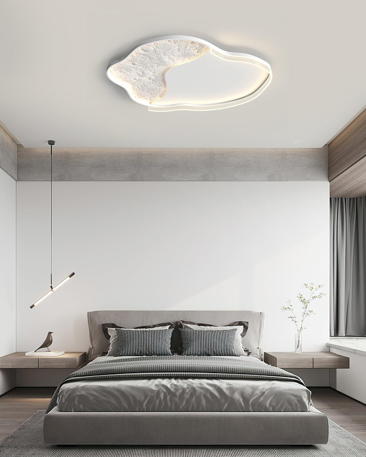 Modern Cloud Shape LED Ceiling Light Minimalist Acrylic Flush Mount Fixture for Bedroom