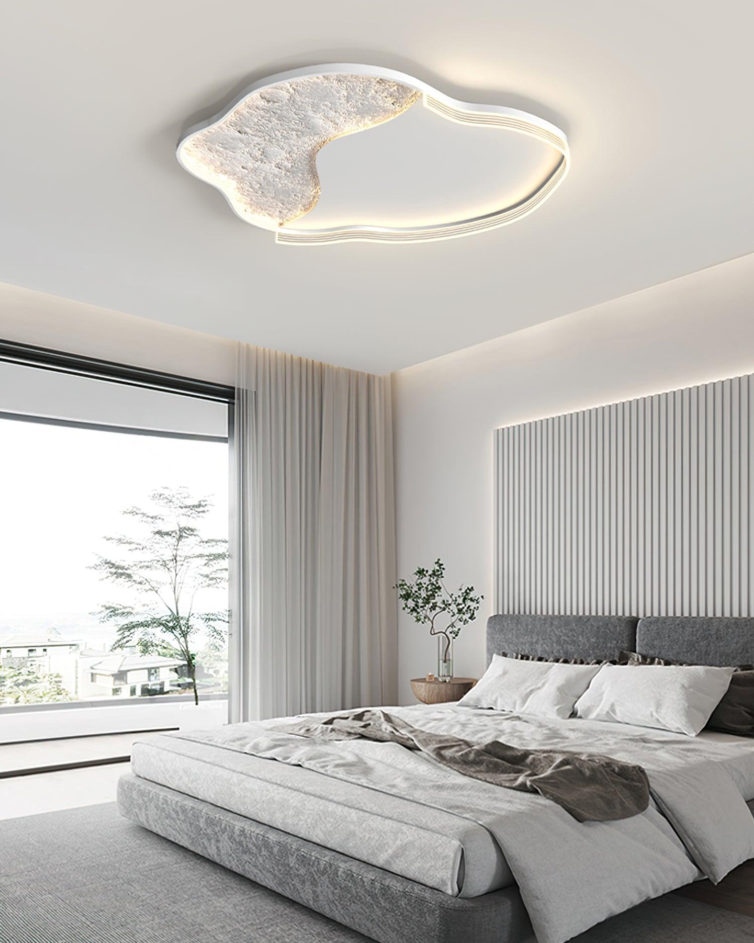 Modern Cloud Shape LED Ceiling Light Minimalist Acrylic Flush Mount Fixture for Bedroom