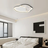 Modern Cloud Shape LED Ceiling Light Minimalist Acrylic Flush Mount Fixture for Bedroom