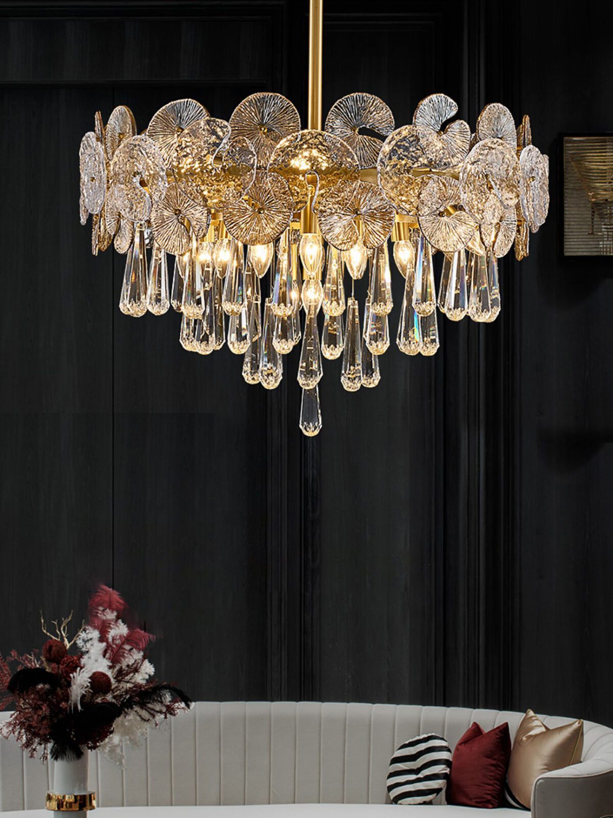 elegant-modern-brass-crystal-droplet-chandelier-gold-luxury-hanging-light-fixture