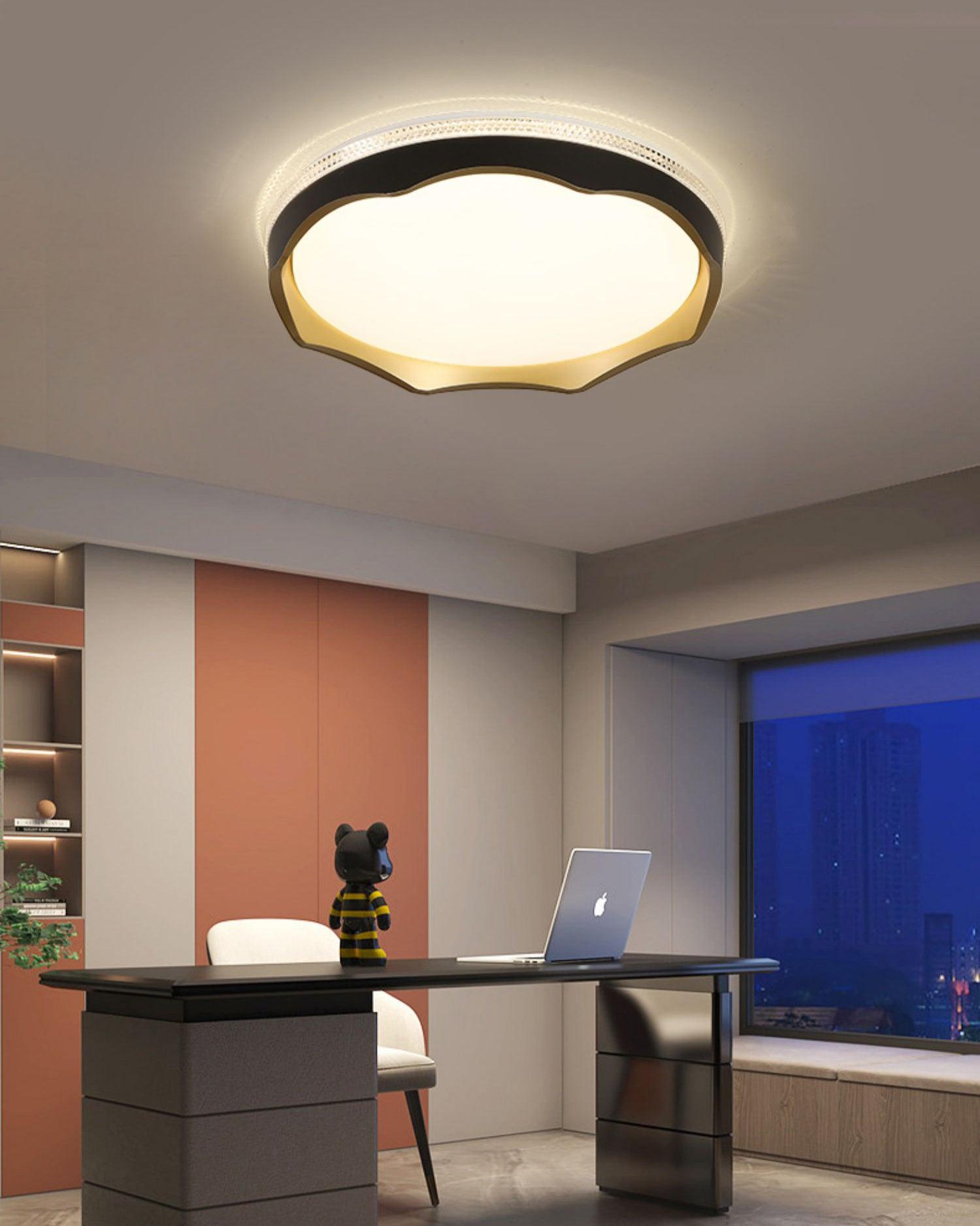 Lyric Round Modern LED Flush Mount Ceiling Light with Three Color Temperature Settings