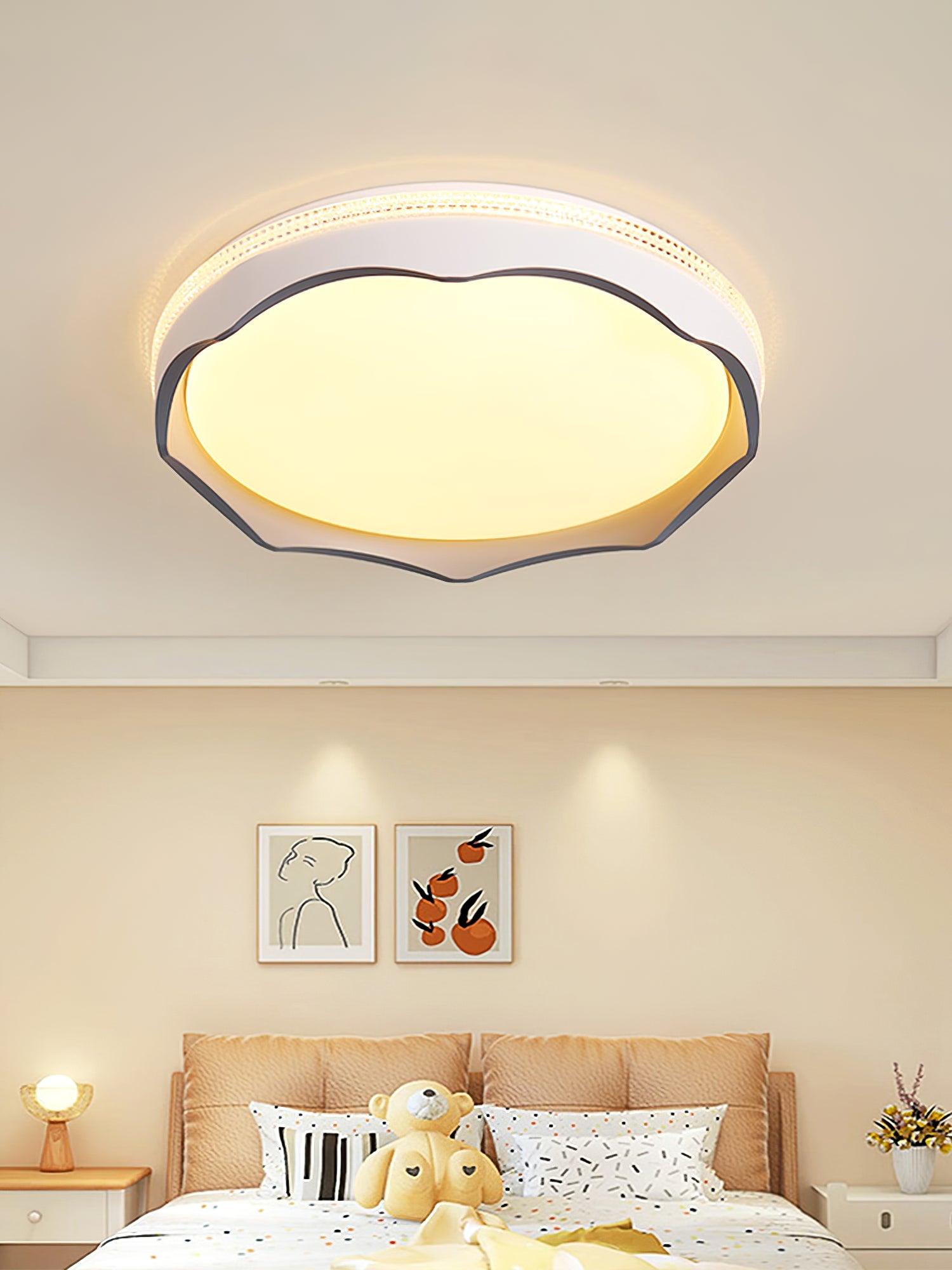 Lyric Round Modern LED Flush Mount Ceiling Light with Three Color Temperature Settings