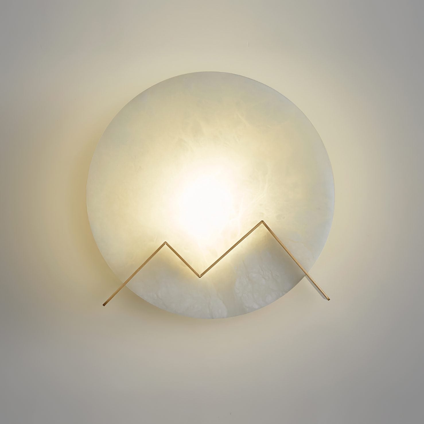 alabaster-stone-round-wall-sconce-integrated-led-light-with-natural-brass-finish-for-hallway