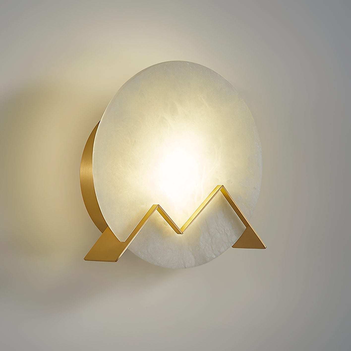 alabaster-stone-round-wall-sconce-integrated-led-light-with-natural-brass-finish-for-hallway