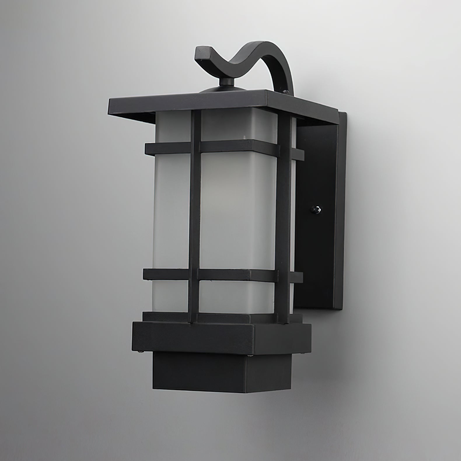 waterproof-ip65-madison-lantern-exterior-wall-sconce-with-frosted-glass-and-aluminum-frame-black-finish