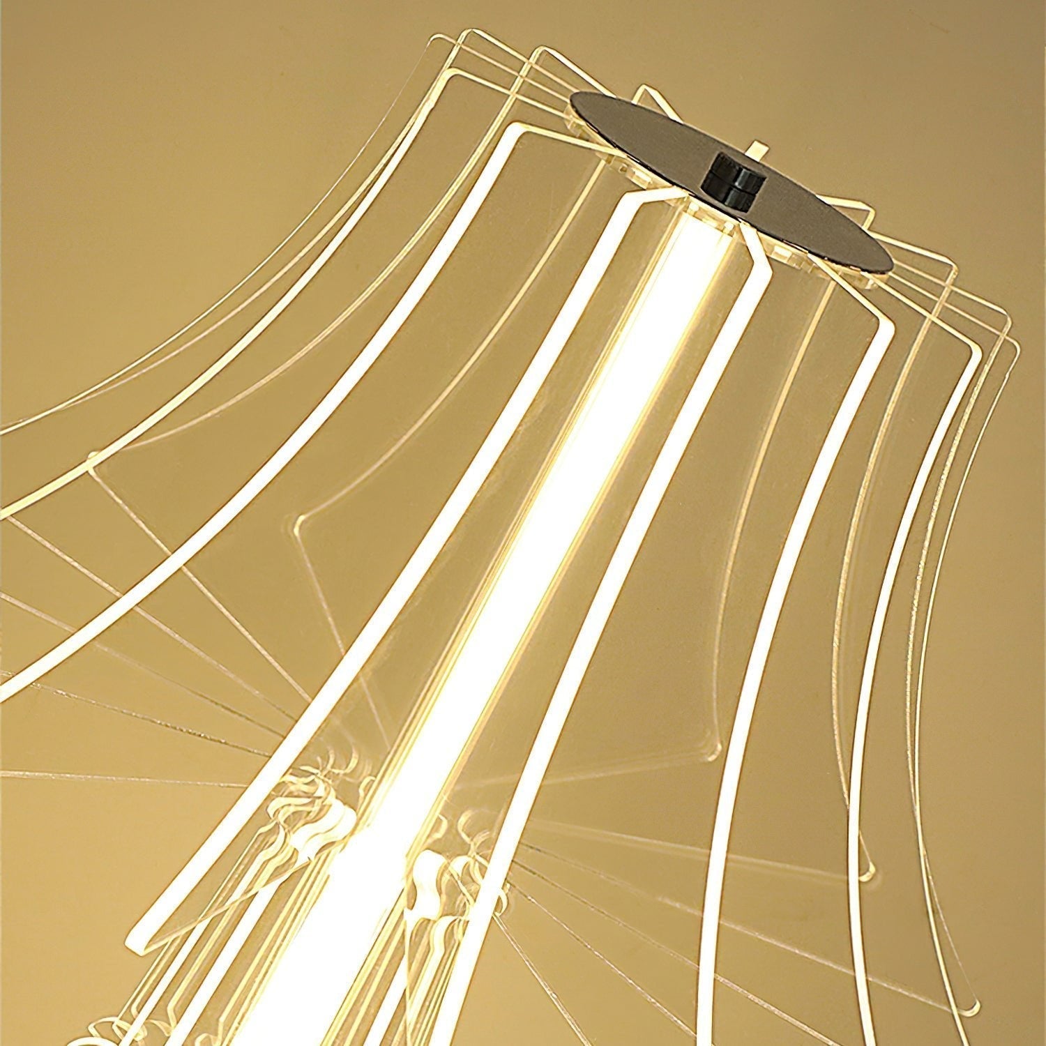 Josephine Contemporary Acrylic LED Table and Floor Lamp for Ambient Home Lighting