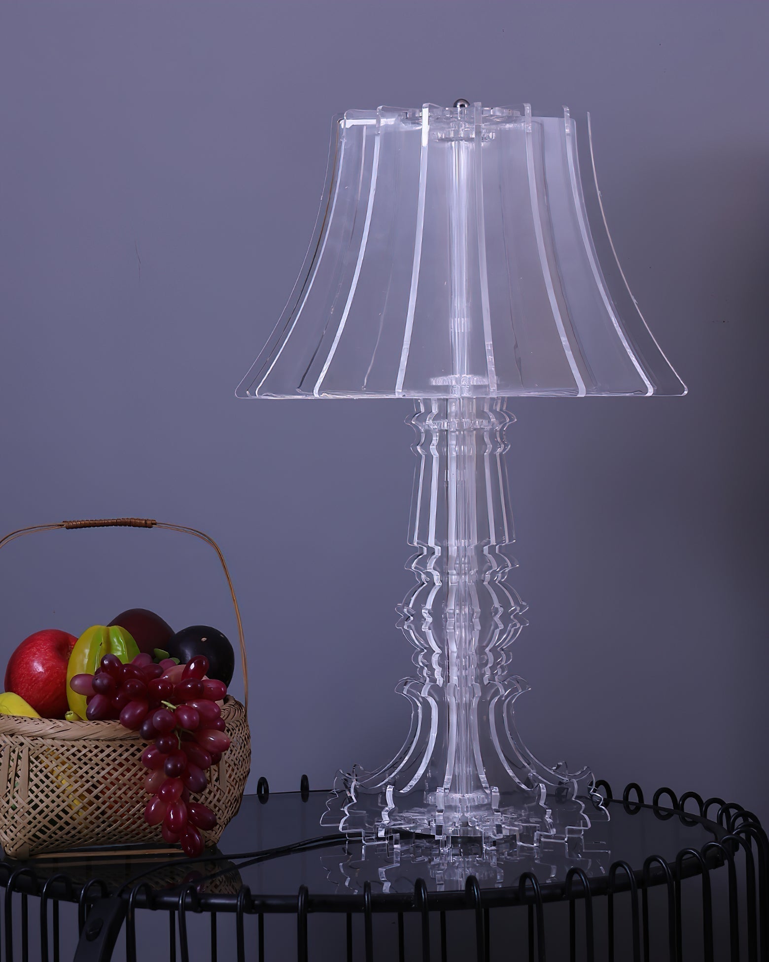 Josephine Contemporary Acrylic LED Table and Floor Lamp for Ambient Home Lighting