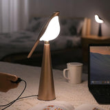 Modern Magpie Art Bird LED Table Lamp Elegant Task Lighting for Bedside and Office
