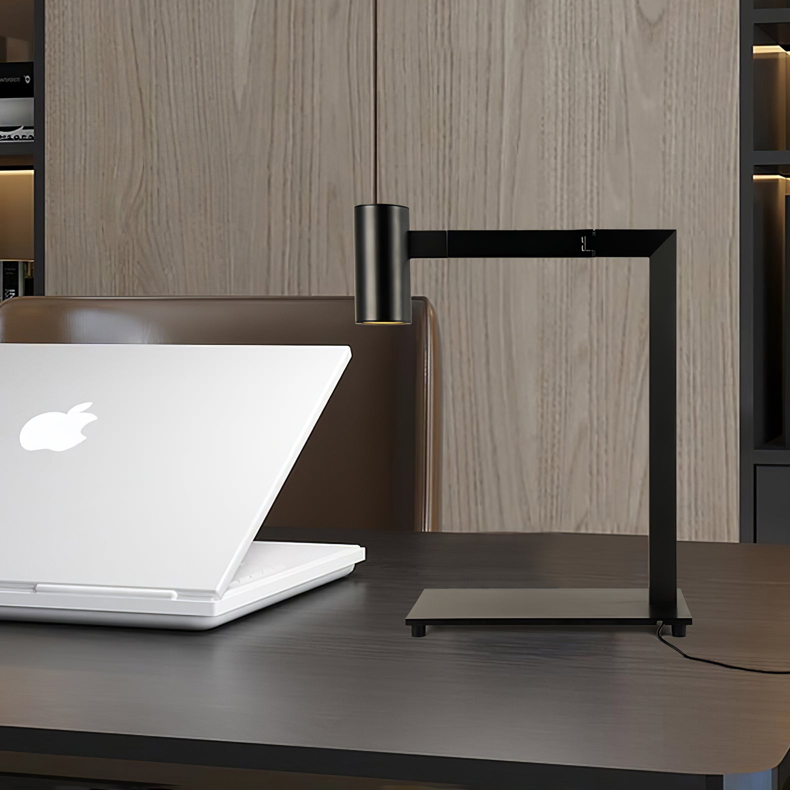 Modern Minimalist Circular LED Table Lamp with Integrated Lighting for Bedside and Desk