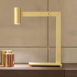 Modern Minimalist Circular LED Table Lamp with Integrated Lighting for Bedside and Desk