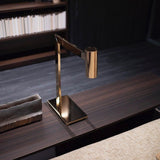 Modern Minimalist Circular LED Table Lamp with Integrated Lighting for Bedside and Desk