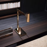 Modern Minimalist Circular LED Table Lamp with Integrated Lighting for Bedside and Desk