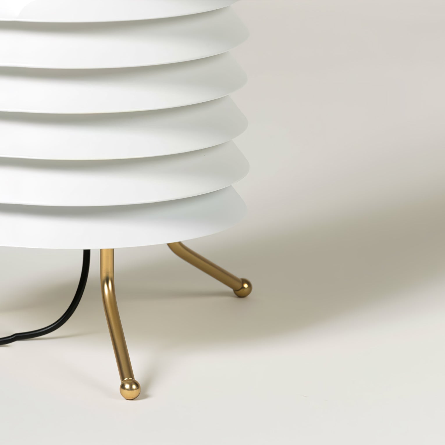 Architectural Baltic Tower Metal Desk Lamp Stacked Disk Design for Modern Bedroom