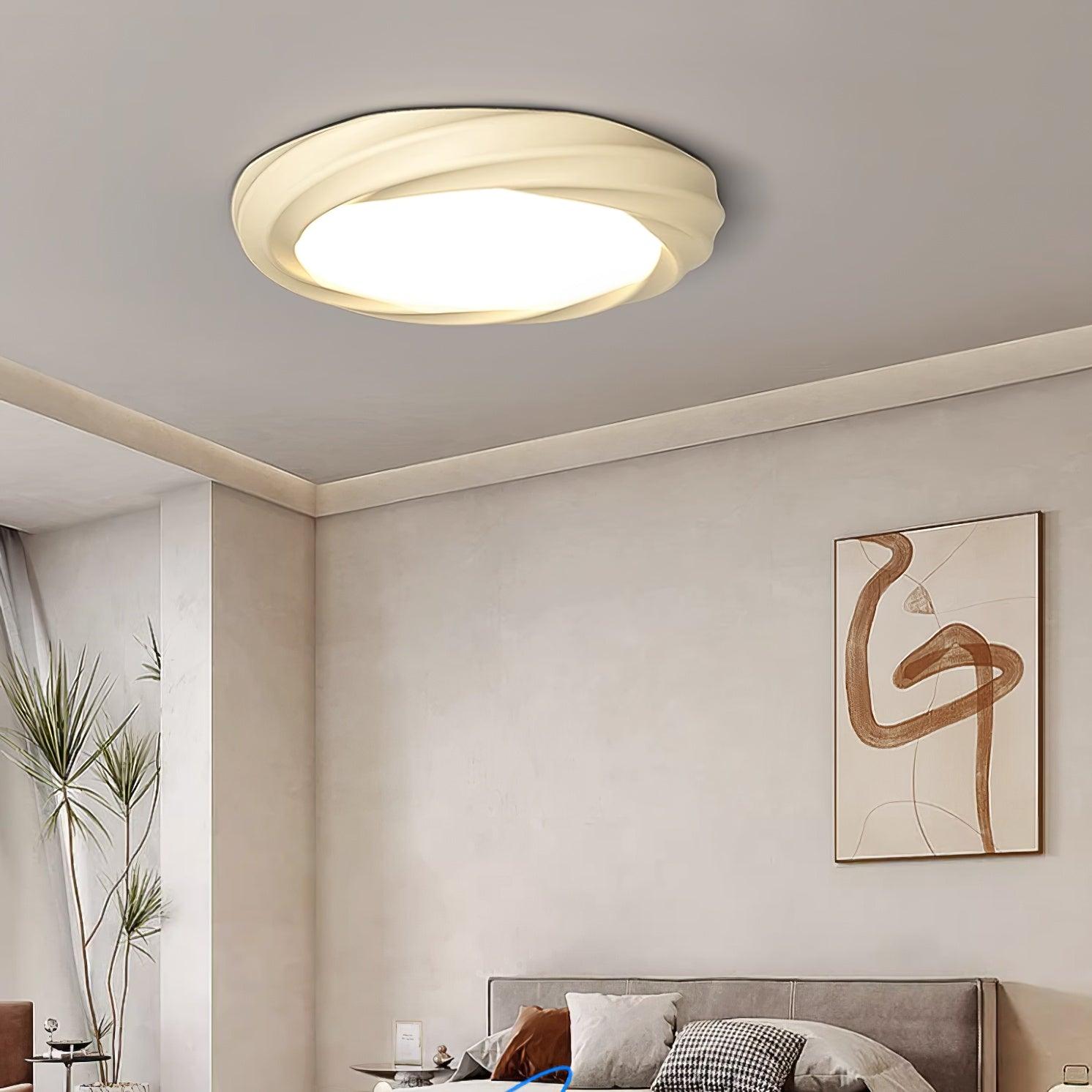 Maivy Modern Acrylic Resin Flush Mount Ceiling Light with Integrated 3 Color LED
