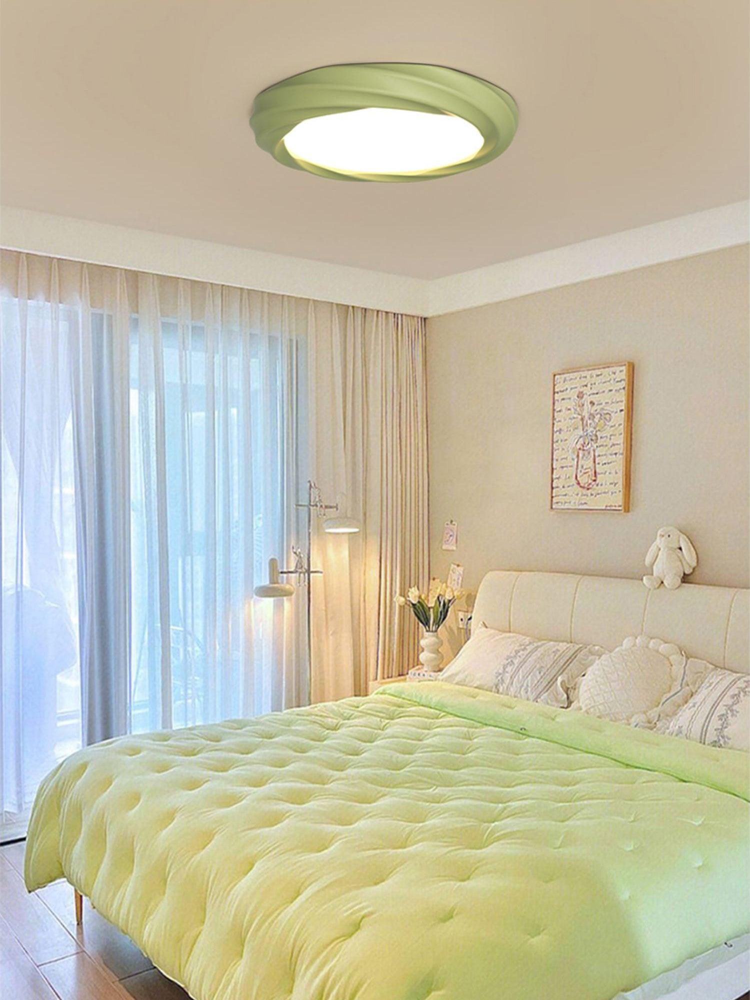 Maivy Modern Acrylic Resin Flush Mount Ceiling Light with Integrated 3 Color LED