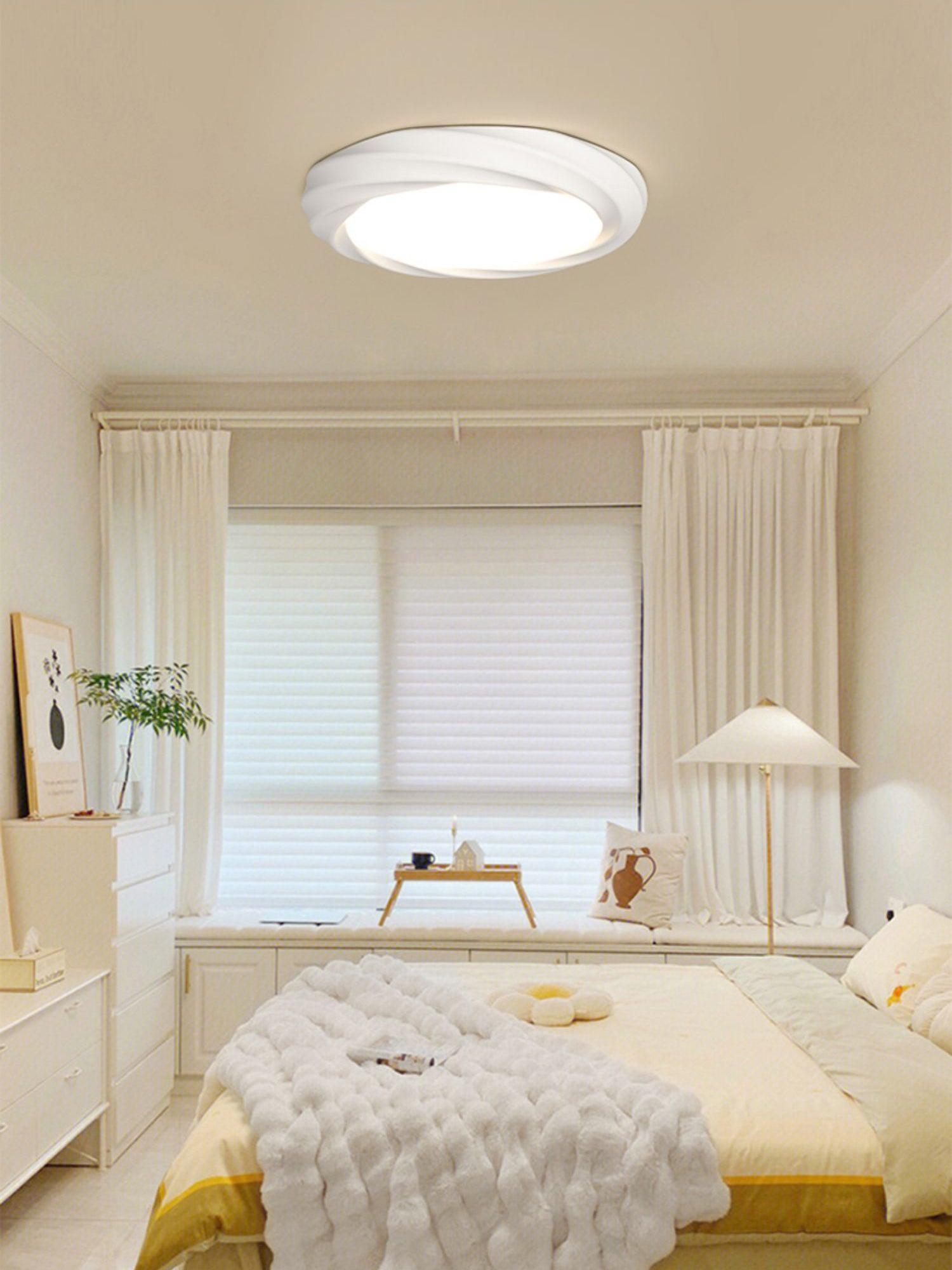 Maivy Modern Acrylic Resin Flush Mount Ceiling Light with Integrated 3 Color LED