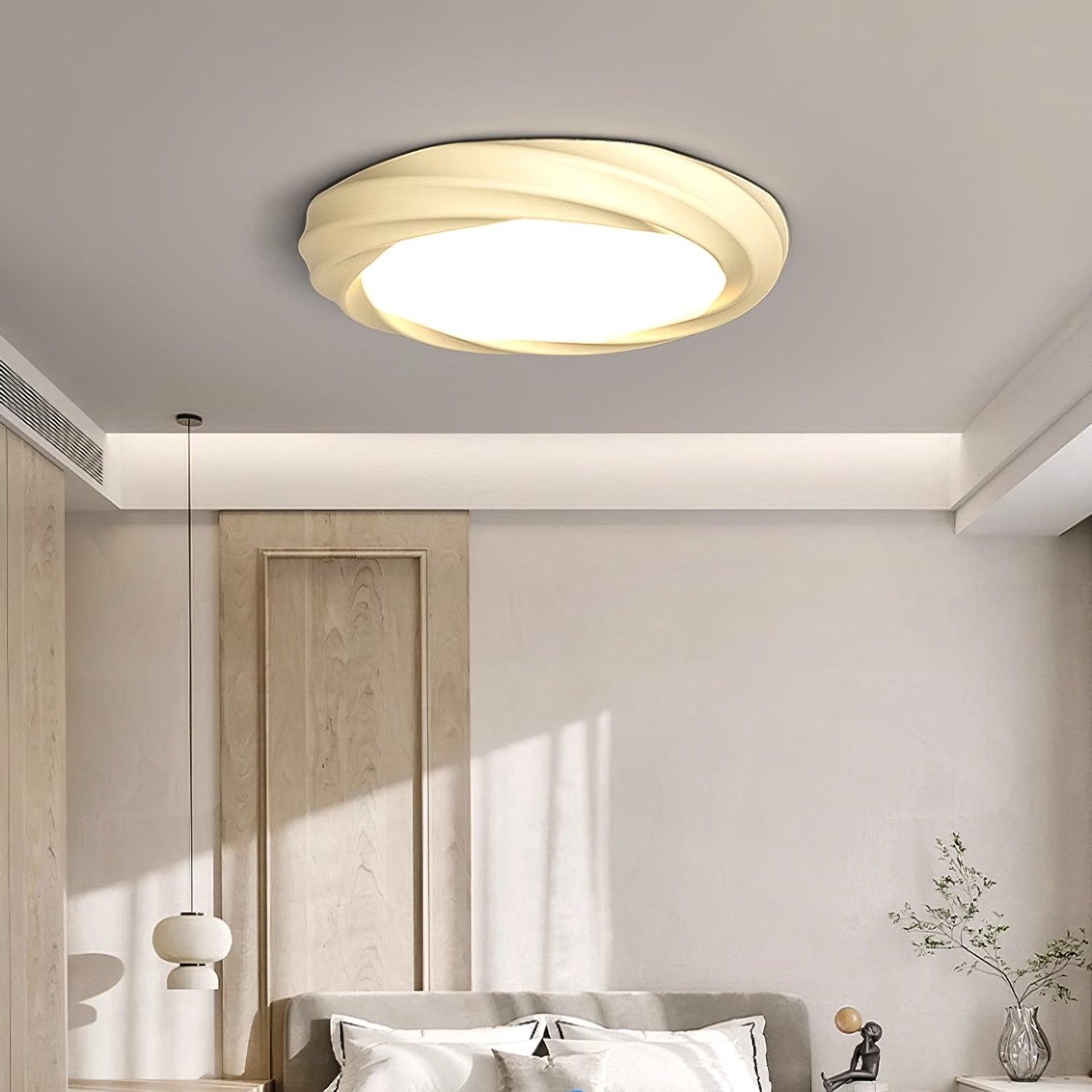 Maivy Modern Acrylic Resin Flush Mount Ceiling Light with Integrated 3 Color LED