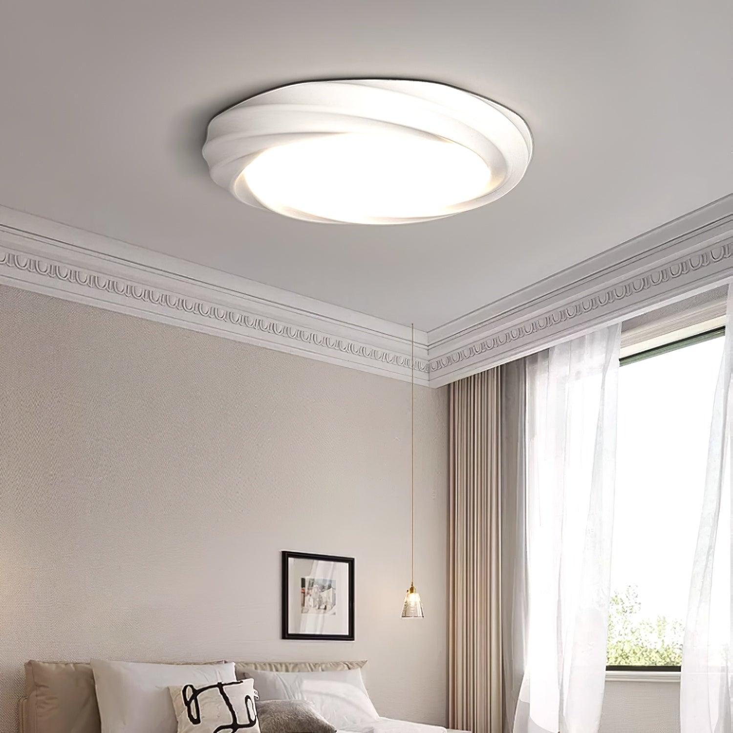 Maivy Modern Acrylic Resin Flush Mount Ceiling Light with Integrated 3 Color LED