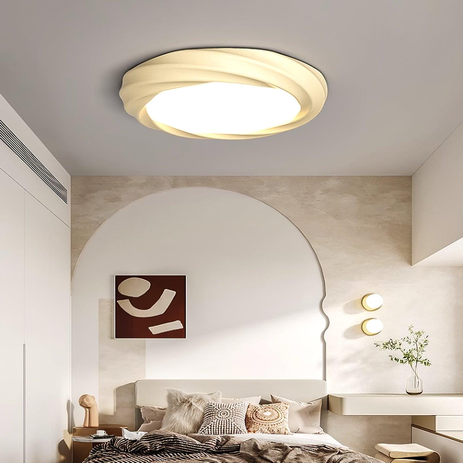 Maivy Modern Acrylic Resin Flush Mount Ceiling Light with Integrated 3 Color LED