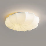 Malibu Modern Minimalist LED Ceiling Lamp White Metal Flush Mount Overhead Lighting