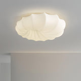 Malibu Modern Minimalist LED Ceiling Lamp White Metal Flush Mount Overhead Lighting