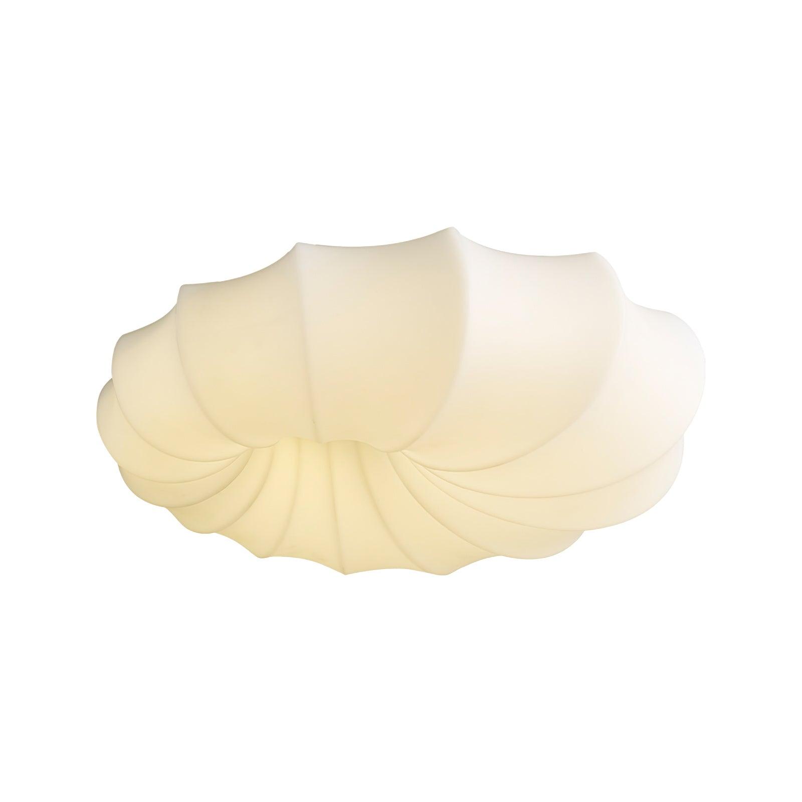 Malibu Modern Minimalist LED Ceiling Lamp White Metal Flush Mount Overhead Lighting