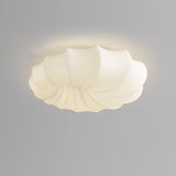 Malibu Modern Minimalist LED Ceiling Lamp White Metal Flush Mount Overhead Lighting