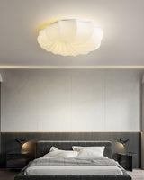 Malibu Modern Minimalist LED Ceiling Lamp White Metal Flush Mount Overhead Lighting