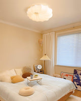 Malibu Modern Minimalist LED Ceiling Lamp White Metal Flush Mount Overhead Lighting